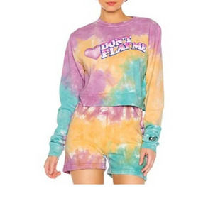 NIP Revolve BSR Samii Ryan Don't Play Me Cropped Sweatshirt Size Small